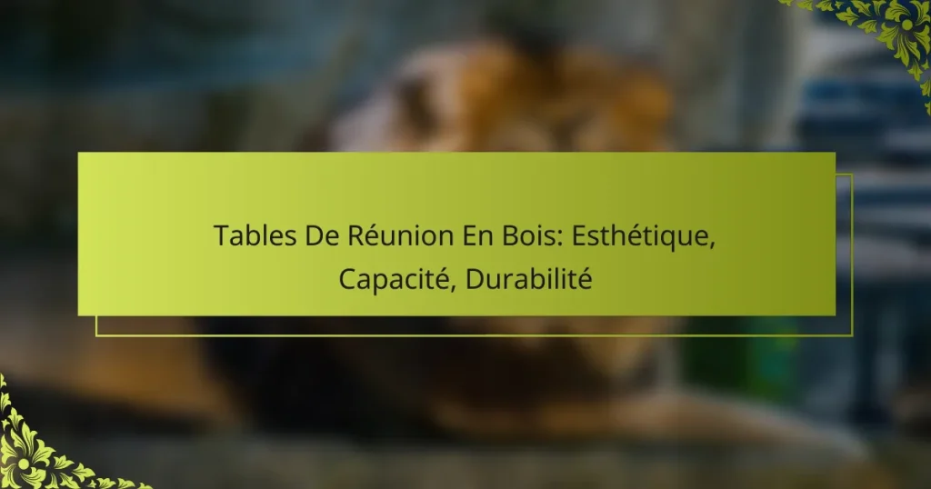 Tables De Réunion En Bois: Esthétique, Capacité, Durabilité